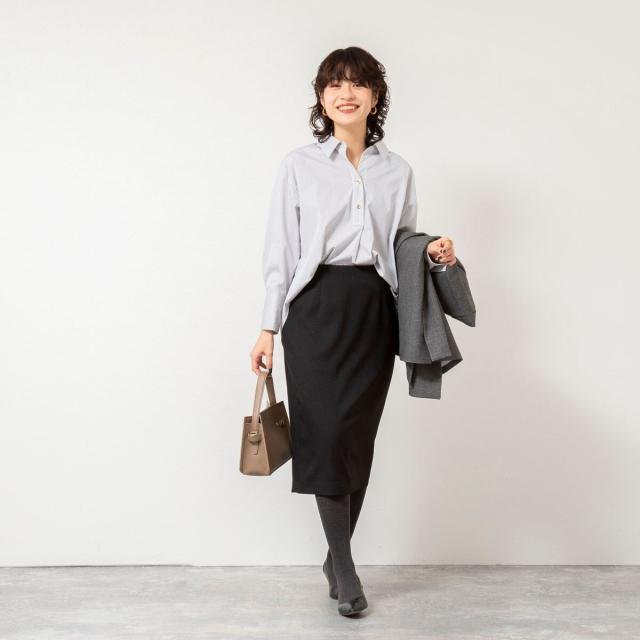 ノーリーズソフィー（NOLLEY’S sophi）/《セットアップ対応》ウォッシャブルウール調タイトスカート