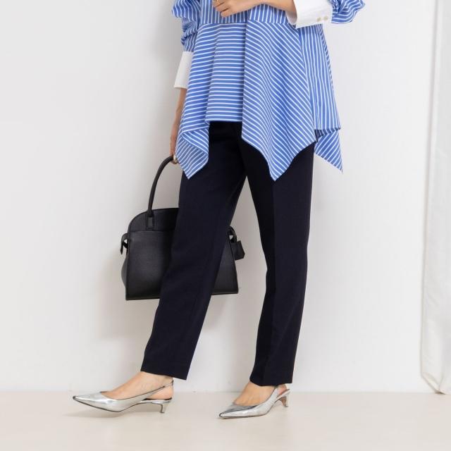 ノーリーズソフィー（NOLLEY’S sophi）/《セットアップ対応》ウォッシャブルウール調テーパードパンツ