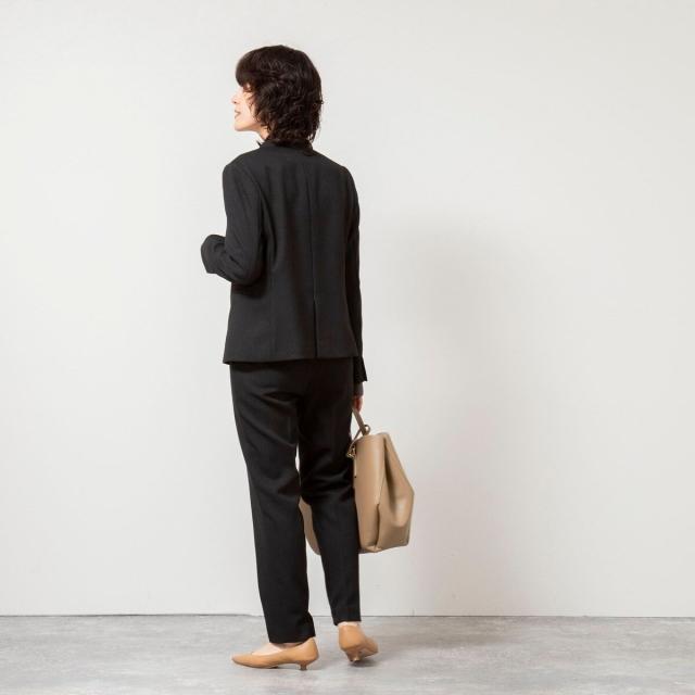 ノーリーズソフィー（NOLLEY’S sophi）/《セットアップ対応》ウォッシャブルウール調テーパードパンツ