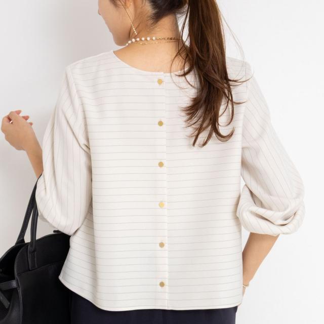 ノーリーズ（NOLLEY’S）/《セットアップ対応》ウォッシャブルウール調2WAYフリルブラウス