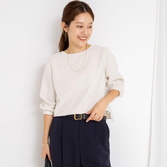 ノーリーズ（NOLLEY’S）/《セットアップ対応》ウォッシャブルウール調2WAYフリルブラウス