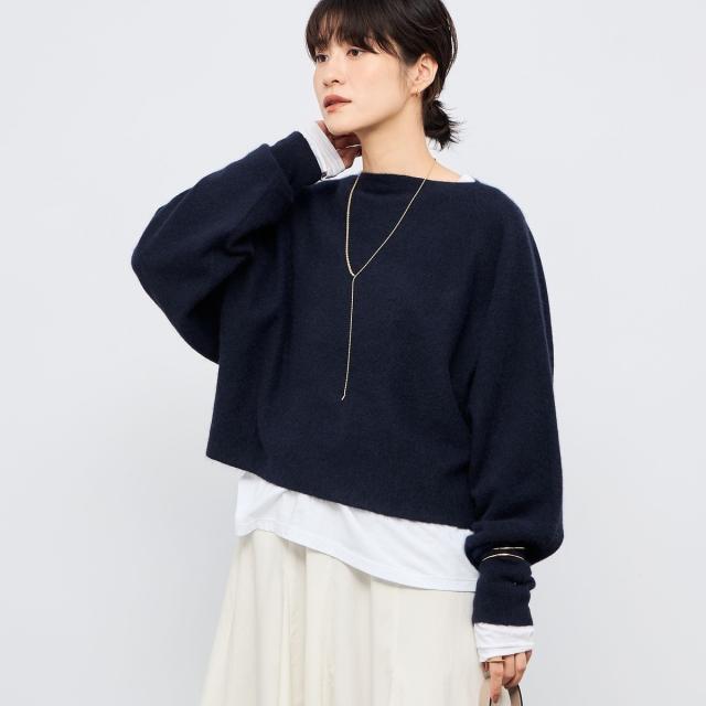 セカンドノーリーズ（2nd NOLLEY’S）/《手洗い可能》ウォッシャブルヘアリーショート丈プルオーバー