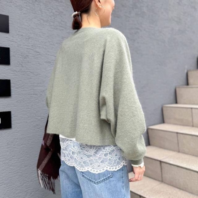 セカンドノーリーズ（2nd NOLLEY’S）/《手洗い可能》ウォッシャブルヘアリーショート丈プルオーバー