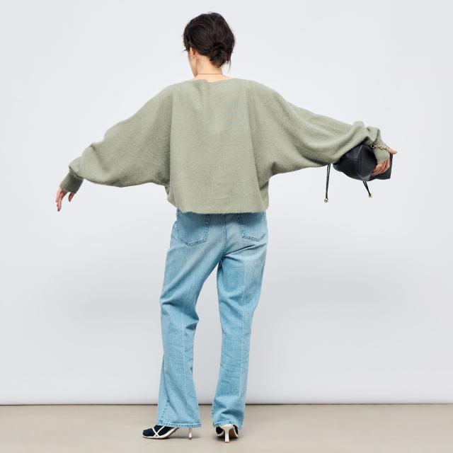 セカンドノーリーズ（2nd NOLLEY’S）/《手洗い可能》ウォッシャブルヘアリーショート丈プルオーバー