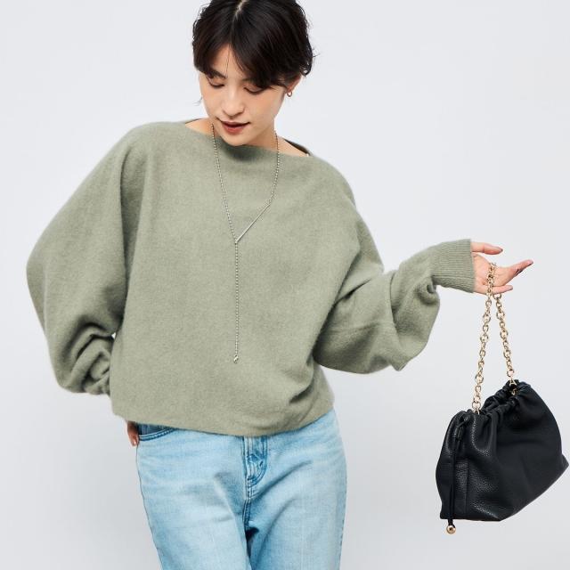 セカンドノーリーズ（2nd NOLLEY’S）/《手洗い可能》ウォッシャブルヘアリーショート丈プルオーバー