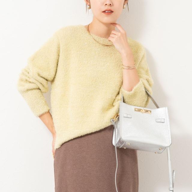 ノーリーズ（NOLLEY’S）/《手洗い可能》ラメシャギープルオーバー