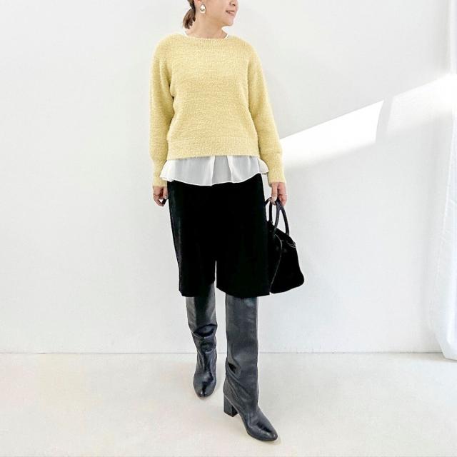 ノーリーズ（NOLLEY’S）/《手洗い可能》ラメシャギープルオーバー