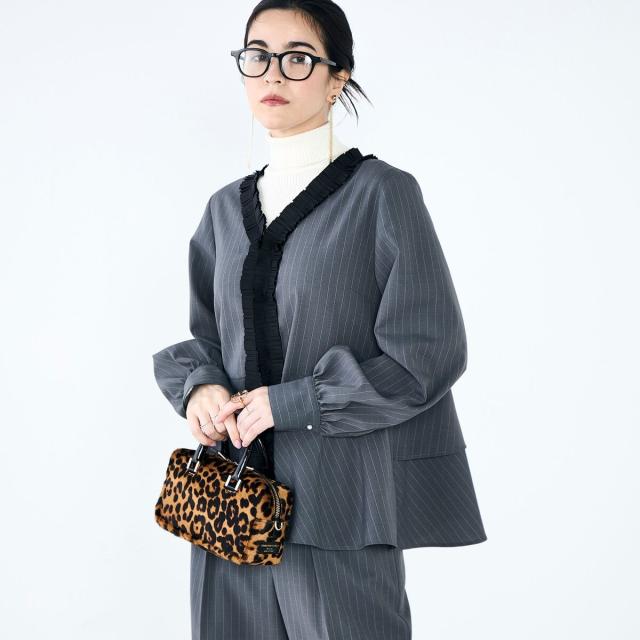 ノーリーズ（NOLLEY’S）/《セットアップ対応》ウォッシャブル衿プリーツペプラムブラウス