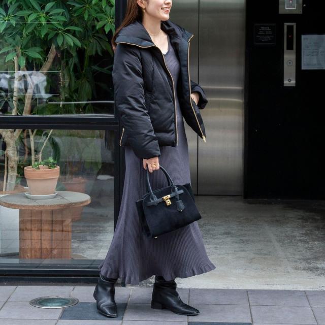 ノーリーズ（NOLLEY’S）/《手洗い可能》フイット＆フレアーVネックワンピース