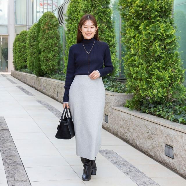 ノーリーズ（NOLLEY’S）/《手洗い可能》3×2リブ配色タートルネック