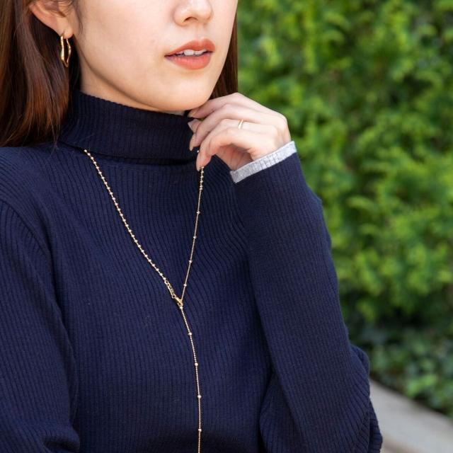 ノーリーズ（NOLLEY’S）/《手洗い可能》3×2リブ配色タートルネック