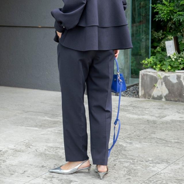 ノーリーズ（NOLLEY’S）/《セットアップ対応》ウォッシャブルタックテーパードパンツ