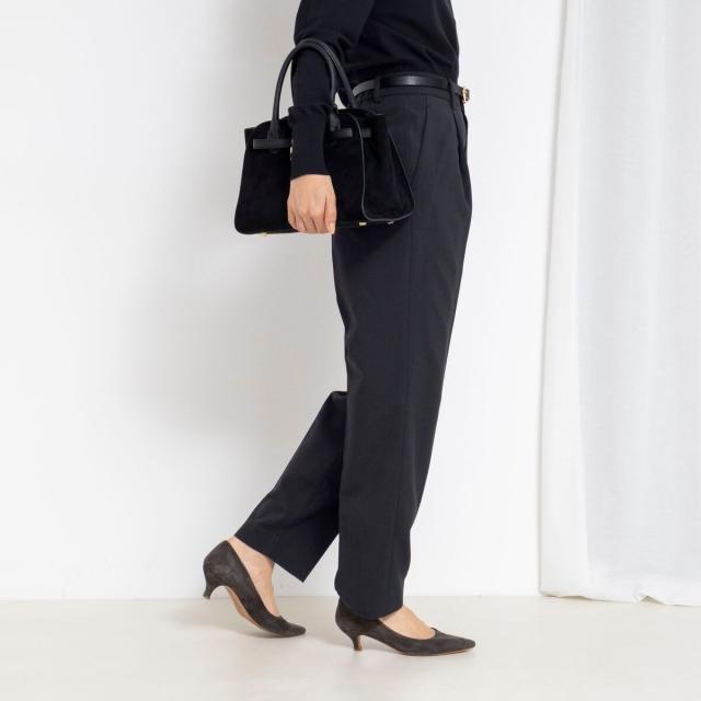 ノーリーズ（NOLLEY’S）/《セットアップ対応》ウォッシャブルタックテーパードパンツ