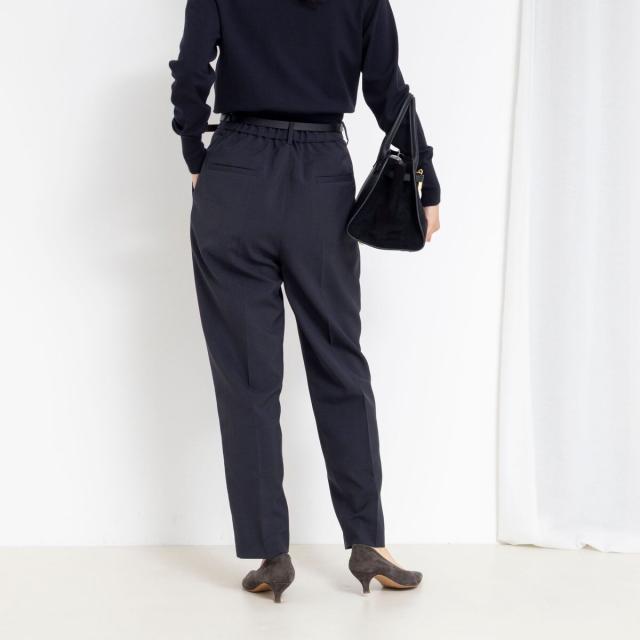 ノーリーズ（NOLLEY’S）/《セットアップ対応》ウォッシャブルタックテーパードパンツ