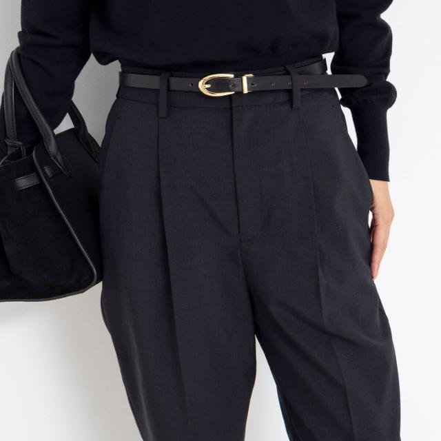 ノーリーズ（NOLLEY’S）/《セットアップ対応》ウォッシャブルタックテーパードパンツ