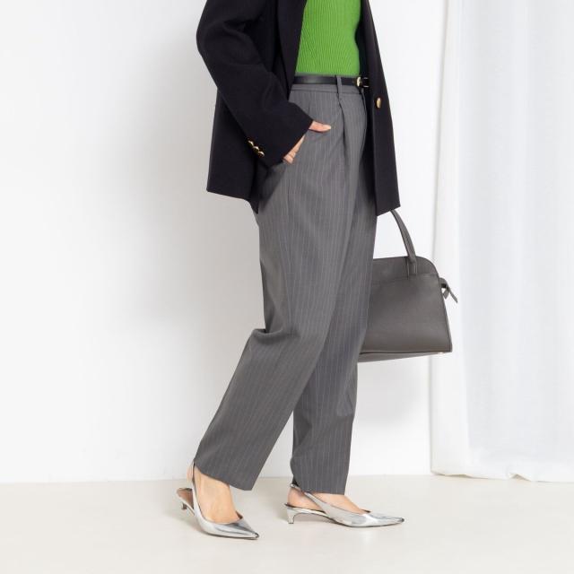 ノーリーズ（NOLLEY’S）/《セットアップ対応》ウォッシャブルタックテーパードパンツ