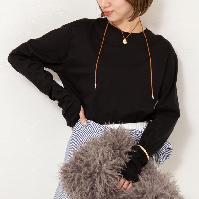 セカンドノーリーズ（2nd NOLLEY’S）/ウォッシャブルオーガニックコットンロンT