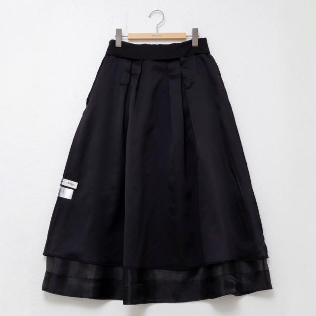 ノーリーズフレアスカート オーガンジー新品、値札付き ノーリーズ（NOLLEY'S）/ウォッシャブルオーガンジーフレアスカートの
