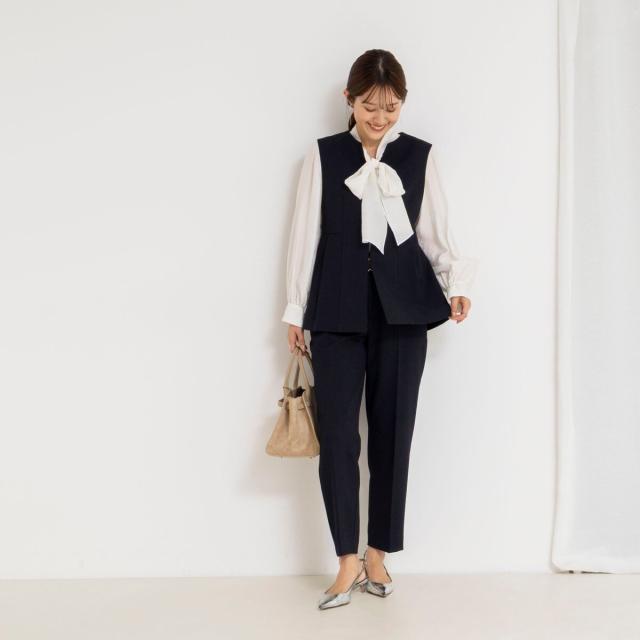 ノーリーズ（NOLLEY’S）/《セットアップ対応》ウォッシャブルサージストレッチストレートパンツ