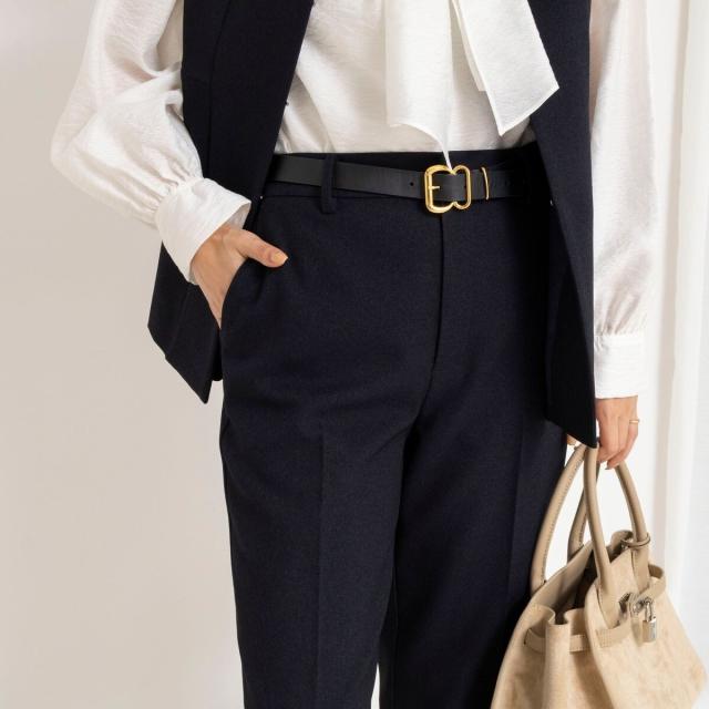 ノーリーズ（NOLLEY’S）/《セットアップ対応》ウォッシャブルサージストレッチストレートパンツ