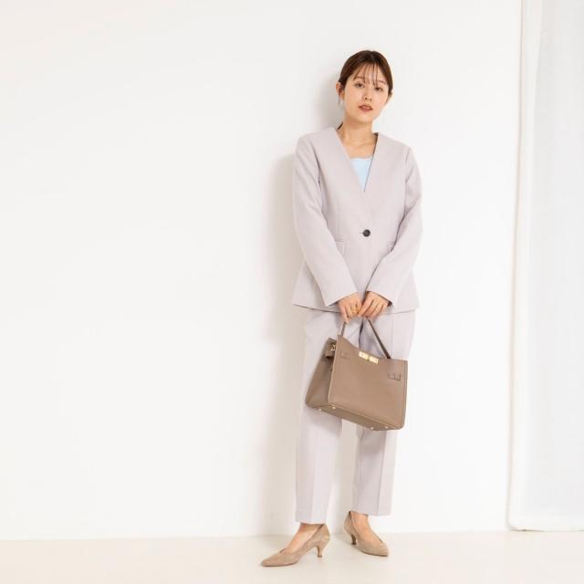 ノーリーズ（NOLLEY’S）/《セットアップ対応》ウォッシャブルサージストレッチストレートパンツ