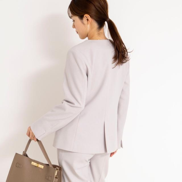 ノーリーズ（NOLLEY’S）/《セットアップ対応》ウォッシャブルサージストレッチVネックジャケット