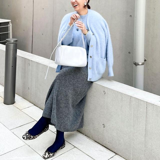 ノーリーズソフィー（NOLLEY’S sophi）/《手洗い可能》アルパカ混ロングスカート