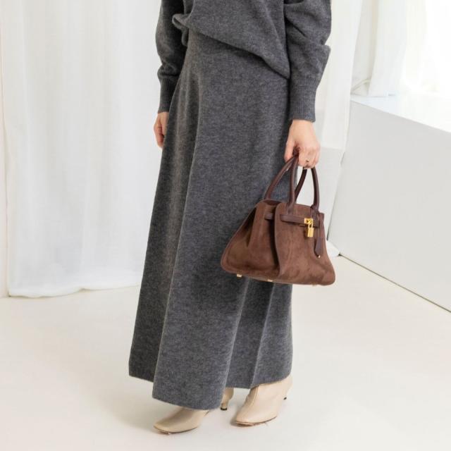 ノーリーズソフィー（NOLLEY’S sophi）/《手洗い可能》アルパカ混ロングスカート