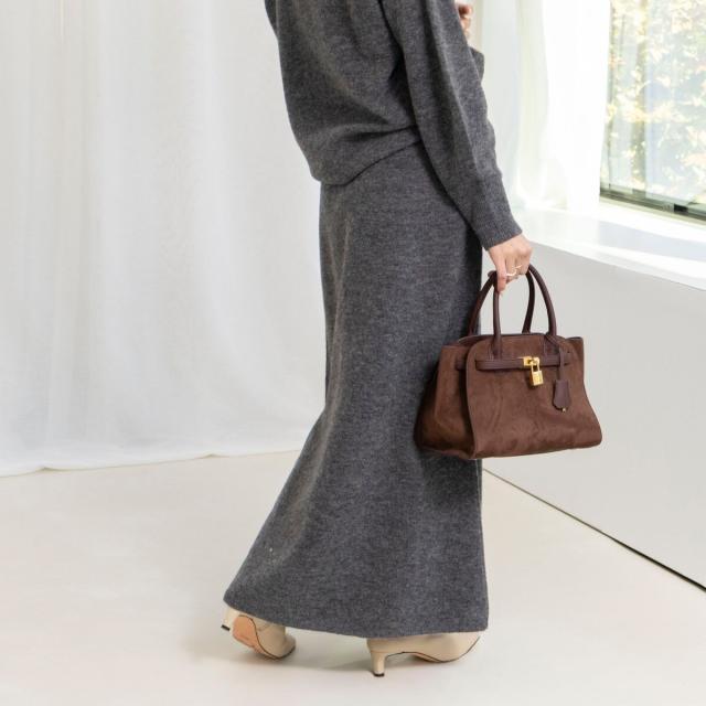 ノーリーズソフィー（NOLLEY’S sophi）/《手洗い可能》アルパカ混ロングスカート