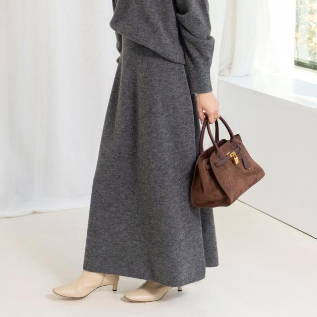 ノーリーズソフィー（NOLLEY’S sophi）/《手洗い可能》アルパカ混ロングスカート