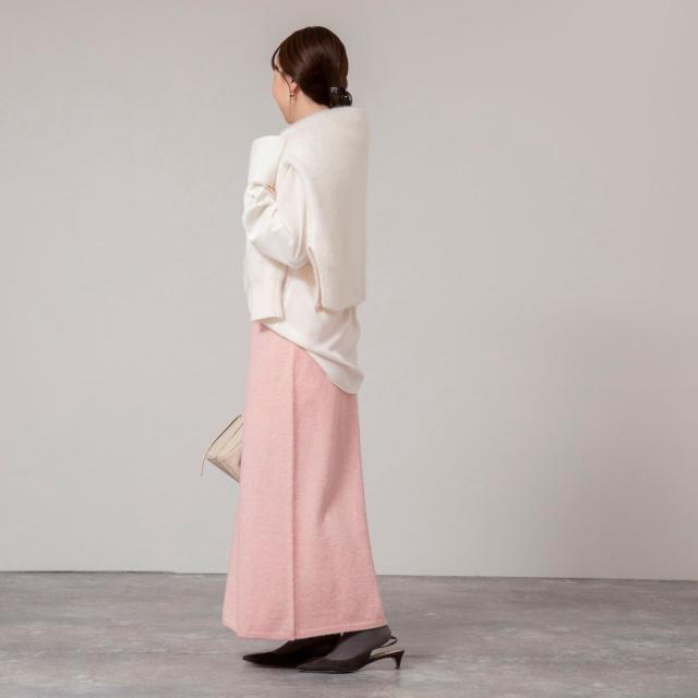 ノーリーズソフィー（NOLLEY’S sophi）/《手洗い可能》アルパカ混ロングスカート