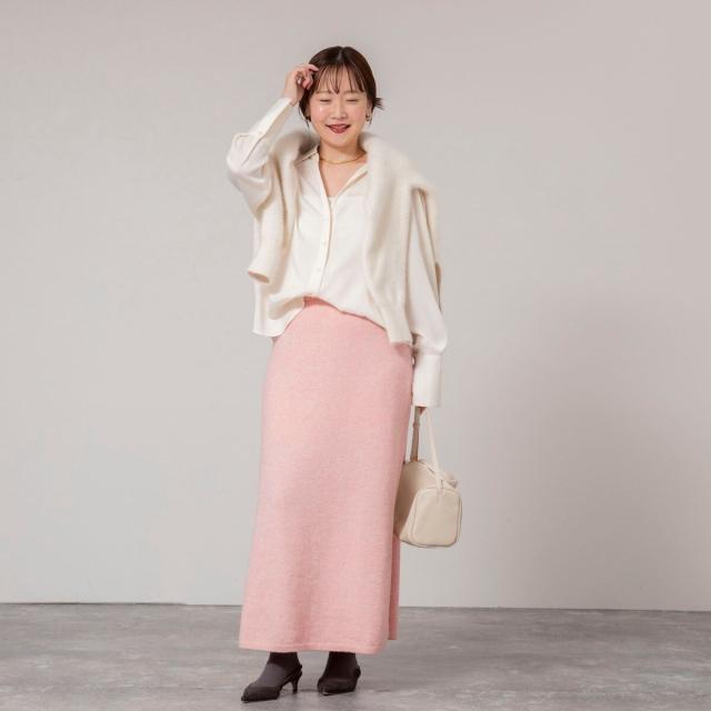 ノーリーズソフィー（NOLLEY’S sophi）/《手洗い可能》アルパカ混ロングスカート