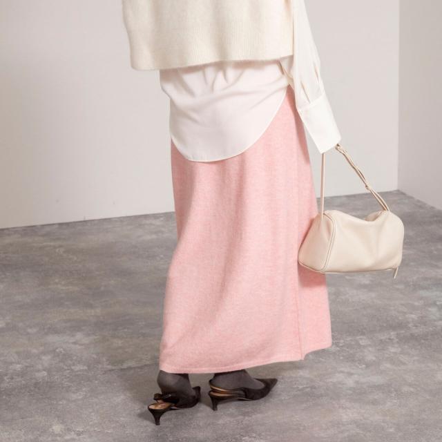 ノーリーズソフィー（NOLLEY’S sophi）/《手洗い可能》アルパカ混ロングスカート