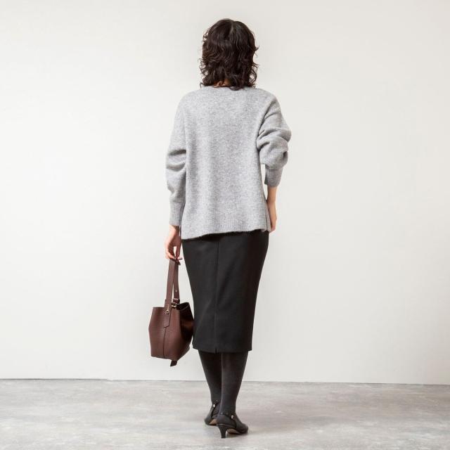 ノーリーズソフィー（NOLLEY’S sophi）/《手洗い可能》モヘヤスパンコールVネックプルオーバー