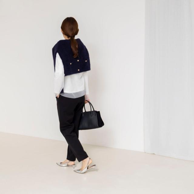 ノーリーズ（NOLLEY’S）/ウォッシャブルチュールレイヤード2WAYブラウス_11