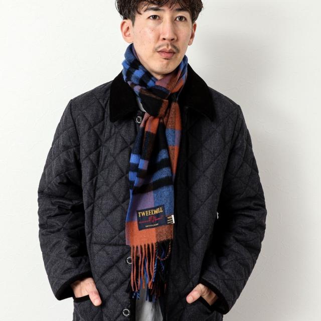 ノーリーズ グッドマン（NOLLEY’S goodman）/【TWEEDMILL/ツイードミル】Lambswool Muffler Check 25
