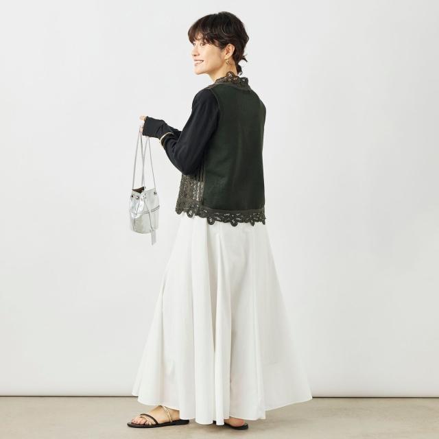 ノーリーズ（NOLLEY’S）/《手洗い可能》バテンレースジレ_14