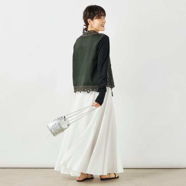 ノーリーズ（NOLLEY’S）/《手洗い可能》バテンレースジレ_16