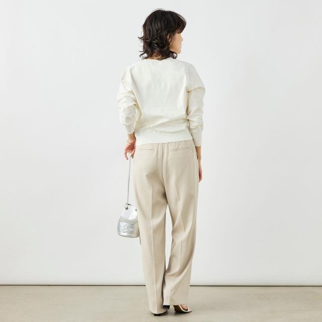 ノーリーズ（NOLLEY’S）/《手洗い可能》コットンテックスクルーネックカーディガン_8