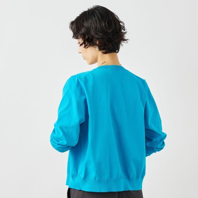ノーリーズ（NOLLEY’S）/《手洗い可能》コットンテックスクルーネックカーディガン_19