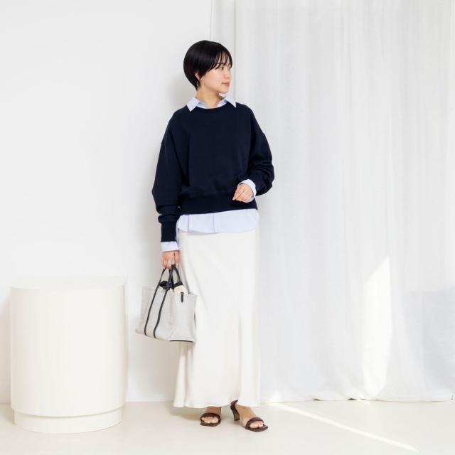 ノーリーズソフィー（NOLLEY’S sophi）/ウォッシャブルダブルサテンナロースカート_13