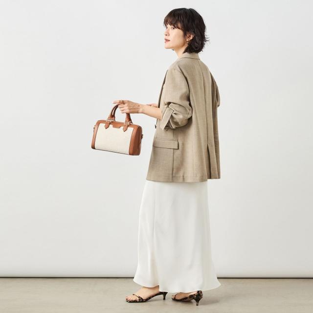 ノーリーズソフィー（NOLLEY’S sophi）/ウォッシャブルダブルサテンナロースカート_17
