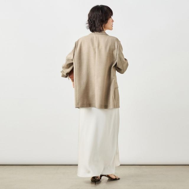 ノーリーズソフィー（NOLLEY’S sophi）/ウォッシャブルダブルサテンナロースカート_18