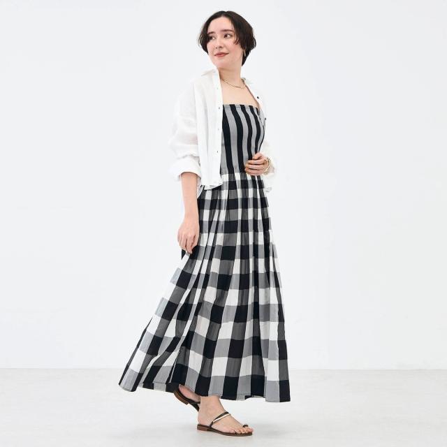 ノーリーズ（NOLLEY’S）/【KIRYU】ウォッシャブルシャーリングギンガム2WAYワンピース