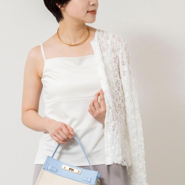 【NEW】ノーリーズソフィー（NOLLEY’S sophi）/ウォッシャブルアジャスター付サテンスムースキャミ