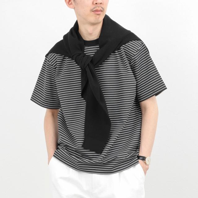 ノーリーズ グッドマン（NOLLEY’S goodman）/シルケットボーダーTシャツ / クルーネック / 26SS