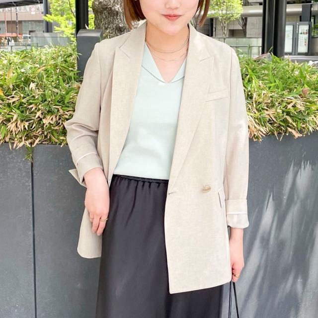 ノーリーズソフィー（NOLLEY’S sophi）/《セットアップ対応》ウォッシャブルブリーザブルシャンブレーダブルジャケット_1
