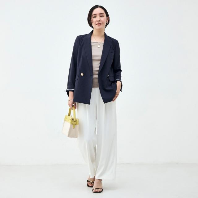 ノーリーズソフィー（NOLLEY’S sophi）/《セットアップ対応》ウォッシャブルブリーザブルシャンブレーダブルジャケット_3