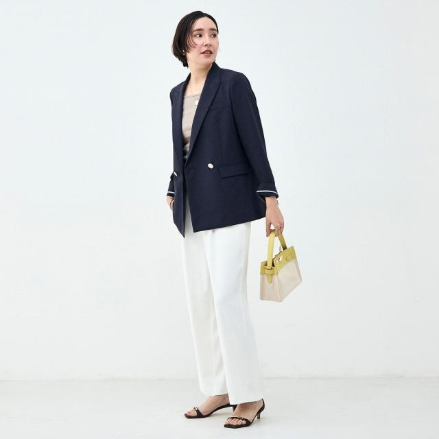 ノーリーズソフィー（NOLLEY’S sophi）/《セットアップ対応》ウォッシャブルブリーザブルシャンブレーダブルジャケット_4