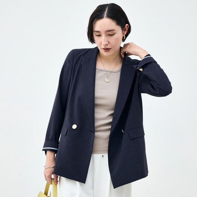 ノーリーズソフィー（NOLLEY’S sophi）/《セットアップ対応》ウォッシャブルブリーザブルシャンブレーダブルジャケット_9